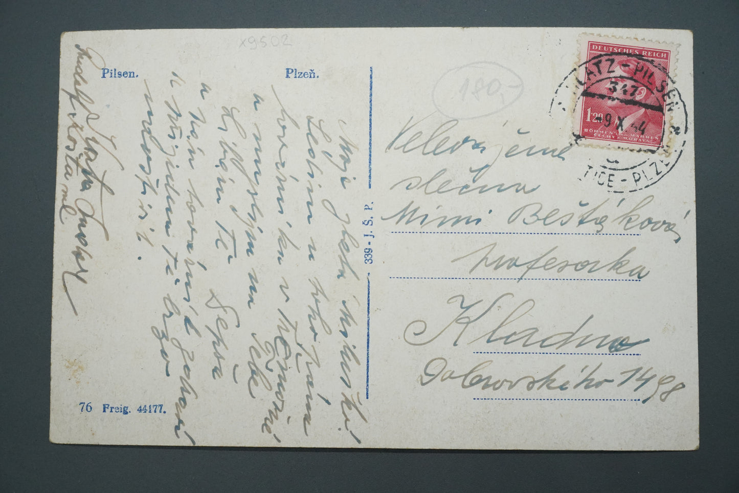 Pohlednice POZDRAV Z PLZNĚ PILSEN KOLÁŽ (x9502)