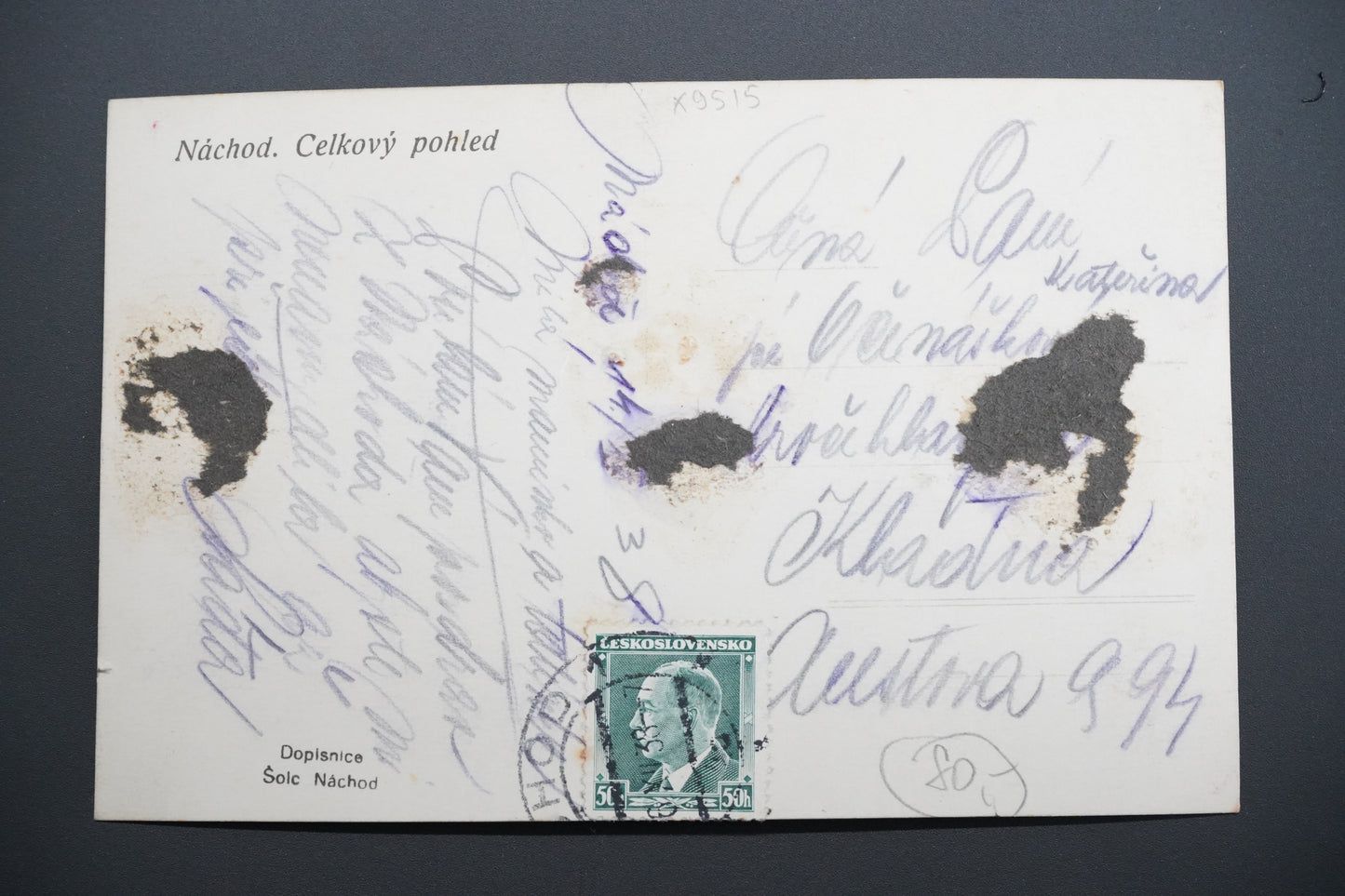 Pohlednice NÁCHOD CELKOVÝ POHLED (x9515)