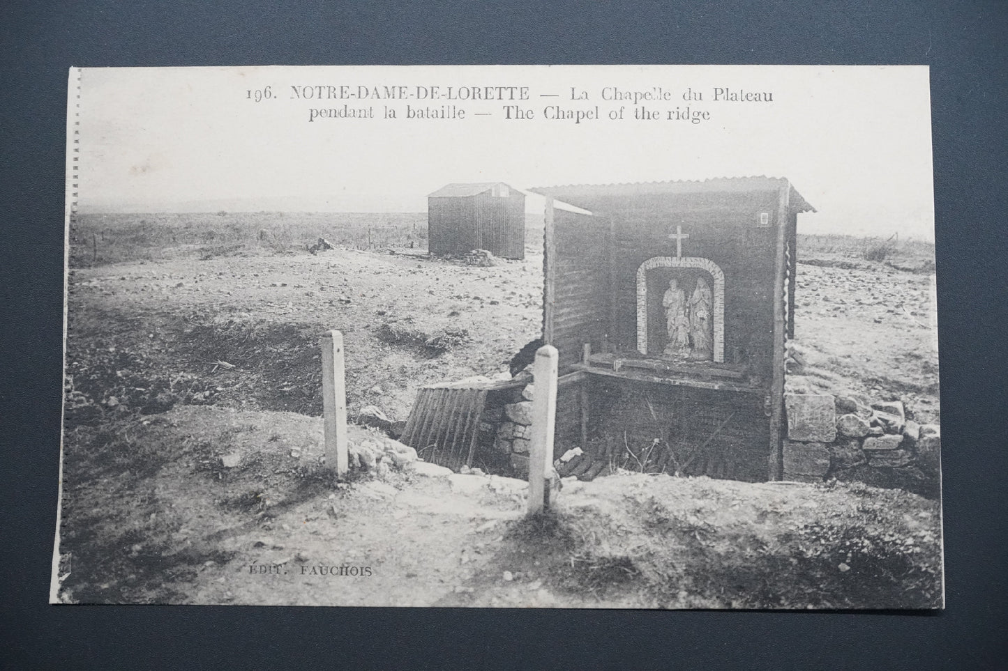 Pohlednice N.-D.-de-Lorette – kaple během bitvy (x9692)