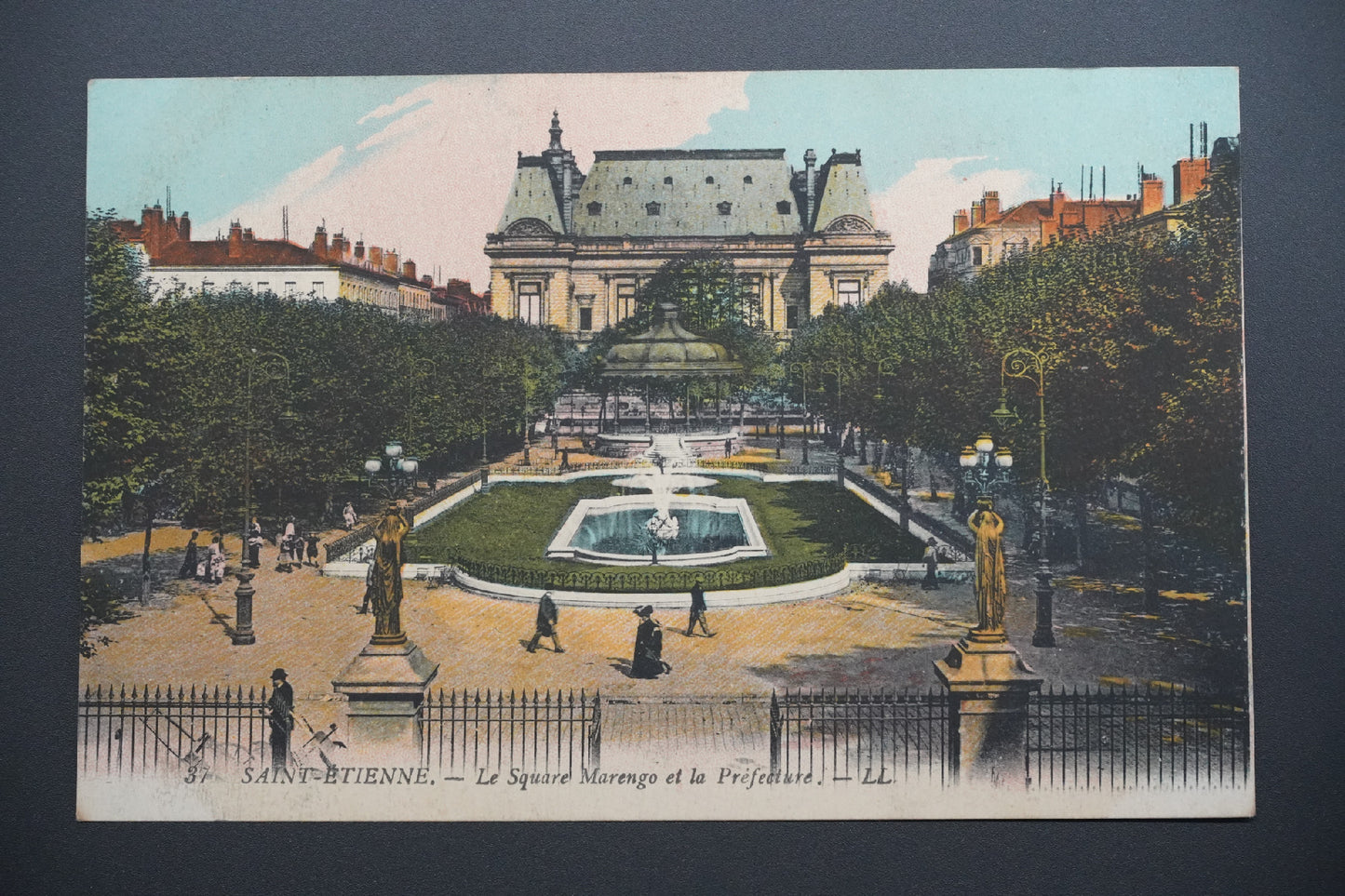 Pohlednice St-Étienne – nám. Marengo a prefektura (x9725)