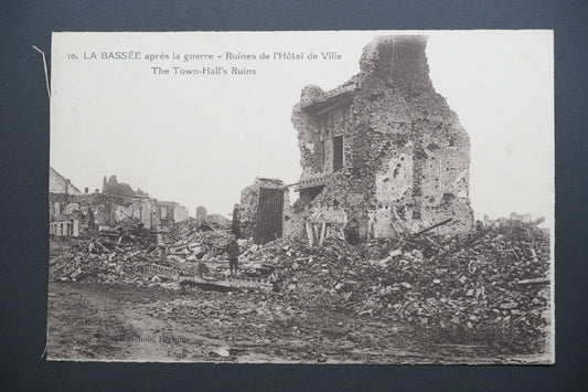 Pohlednice La Bassée – ruiny radnice (x9736)