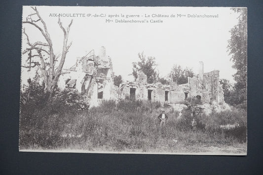 Pohlednice Aix-Noulette – zámek Mme Deblanchonval (x9739)