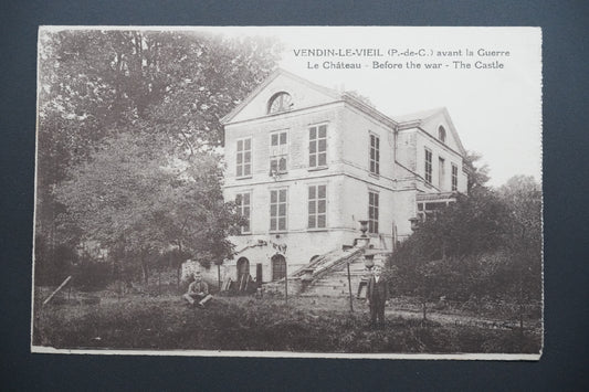 Pohlednice Vendin-le-Vieil – zámek před válkou (x9742)