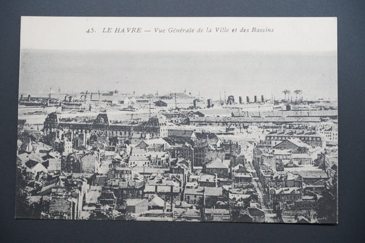 Pohlednice Le Havre – pohled na město a doky (x9765)