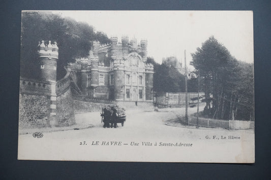 Pohlednice Le Havre – vila v Sainte-Adresse (x9771)