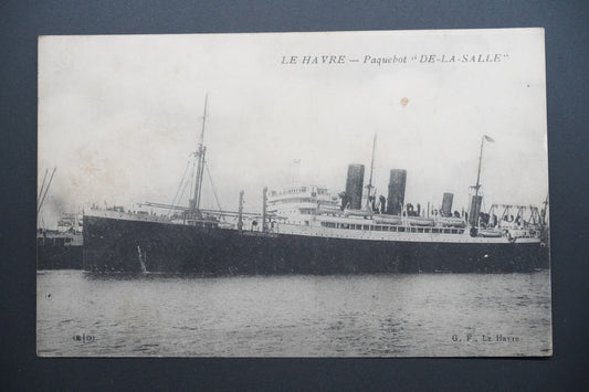 Pohlednice Le Havre – parník De-La-Salle (x9778)