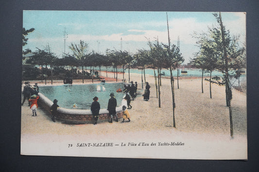 Pohlednice St-Nazaire – jezírko modelových jachet (x9783)