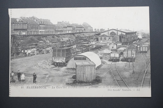 Pohlednice Hazebrouck – nákladiště a okolí nádraží (x9784)