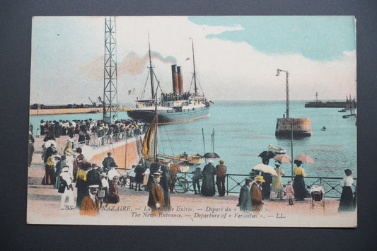 Pohlednice St-Nazaire – nový vchod, odjezd Versailles (x9791)