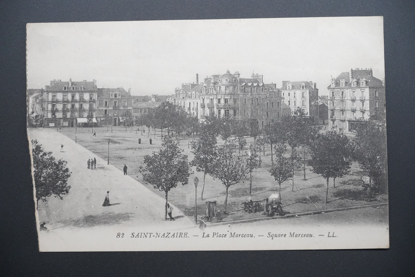 Pohlednice St-Nazaire – náměstí Marceau (x9792)
