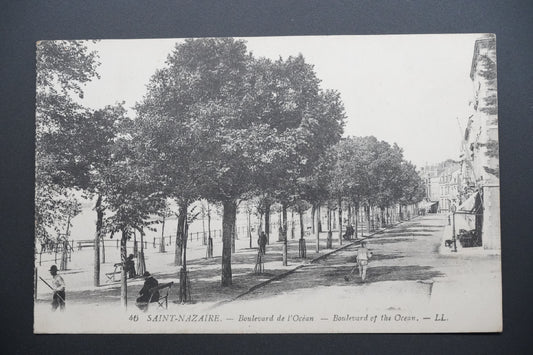 Pohlednice St-Nazaire – bulvár Oceánu (x9797)