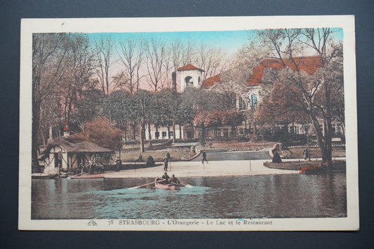Pohlednice Štrasburk – Oranžérie, jezero a restaurace (x9800)
