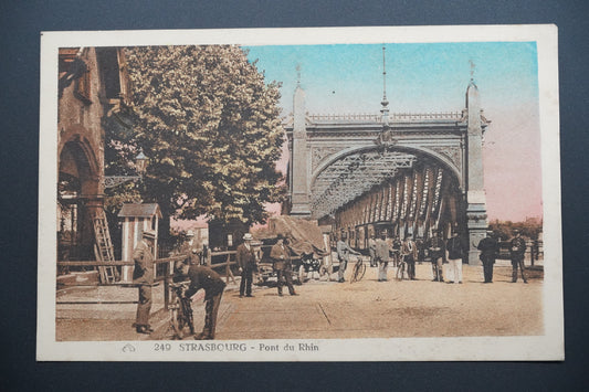 Pohlednice 249 STRASBOURG - Pont du Rhin (x9803)