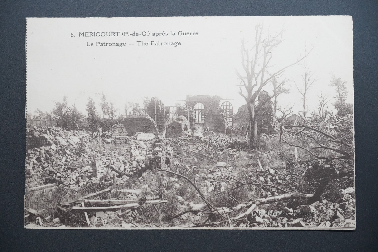 Pohlednice Méricourt – patronát po válce (x9822)