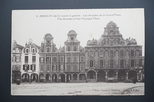 Pohlednice Arras – arkády na hlavním náměstí (x9828)