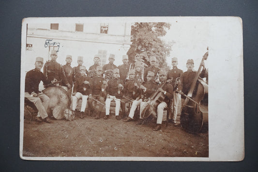 Pohlednice FOTO FEHER TEMPLOM orchestr vojáci (x9850)