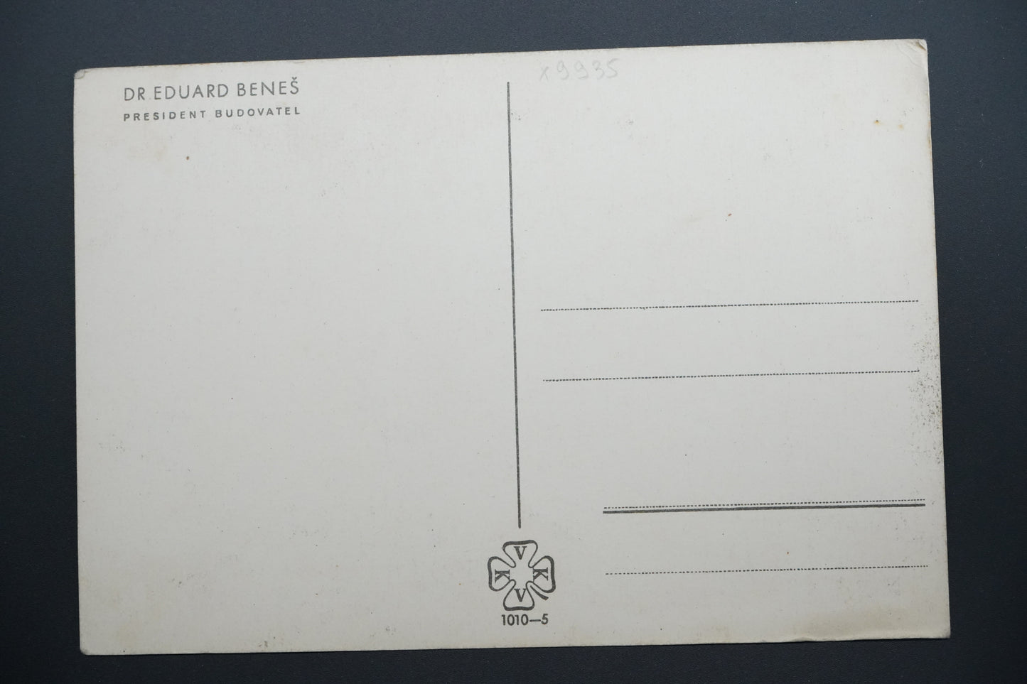 Pohlednice Dr. Edvard Beneš – prezident budovatel (x9935)