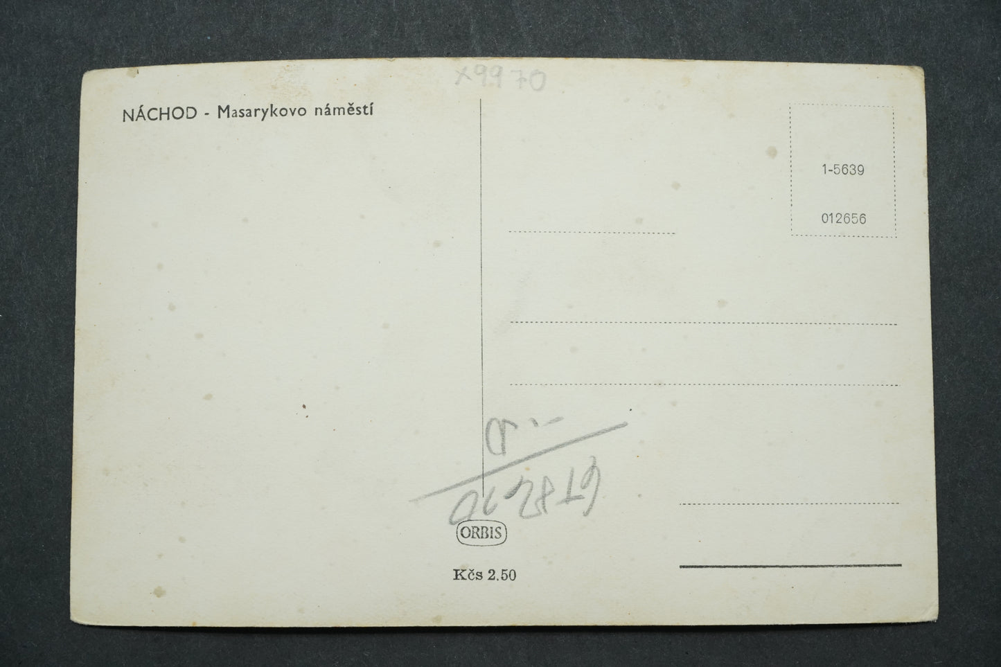 Postcard MASARYK SQUARE ENCOUNTER x9970