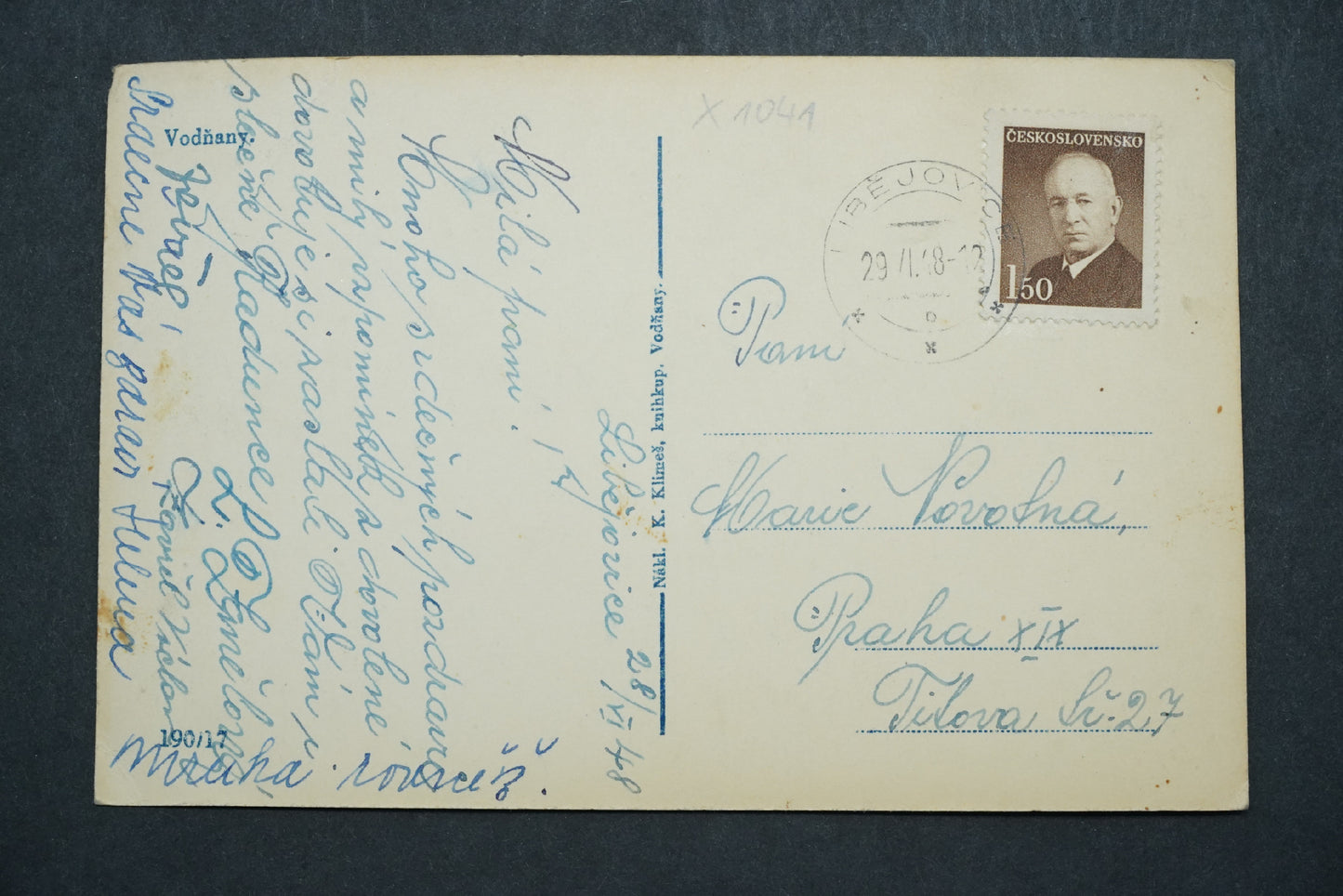 Pohlednice Vodňany x10041