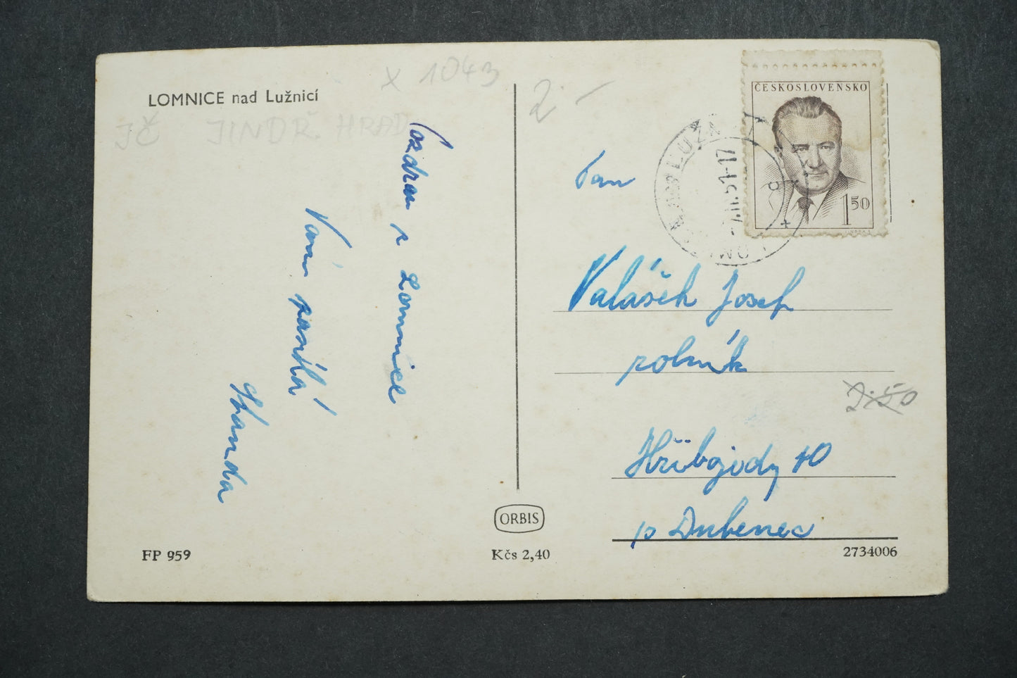 Pohlednice Lomnice nad Lužnicí x10043