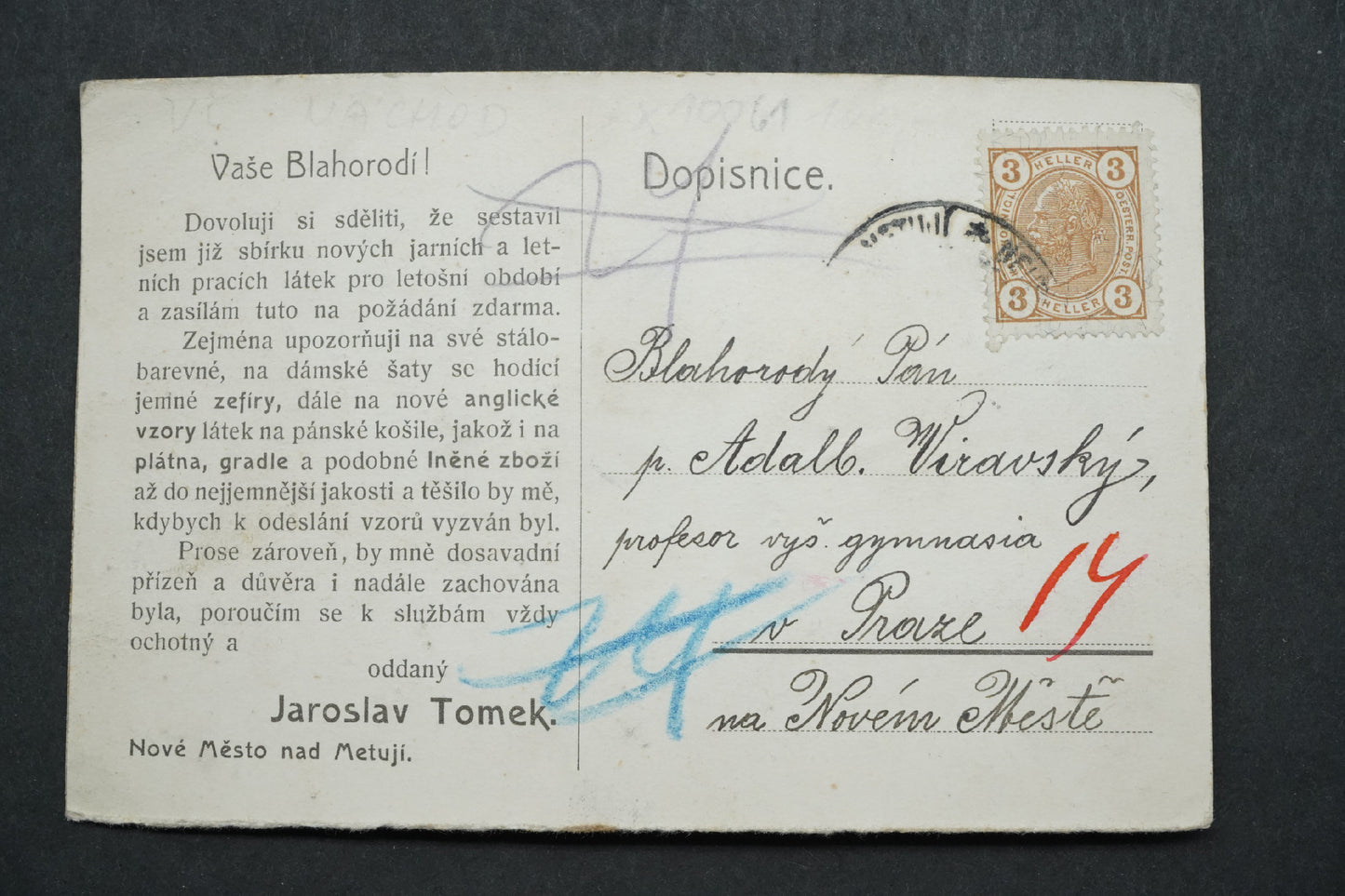 Postcard New CITY ABOVE METUJI x10061