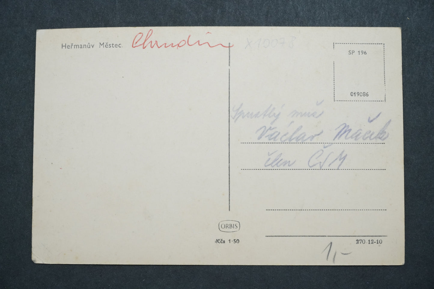 Pohlednice Heřmanův Městec x10078