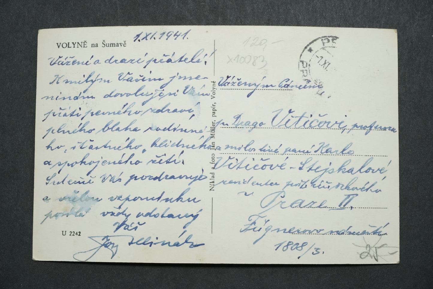 Pohlednice Volyně na Šumavě x10083