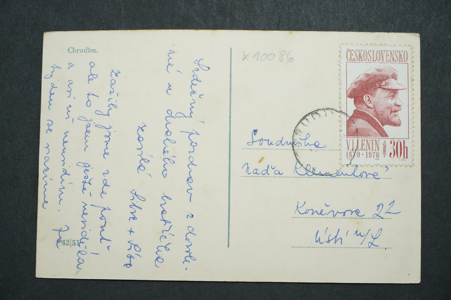 Postcard Chrudim x10086