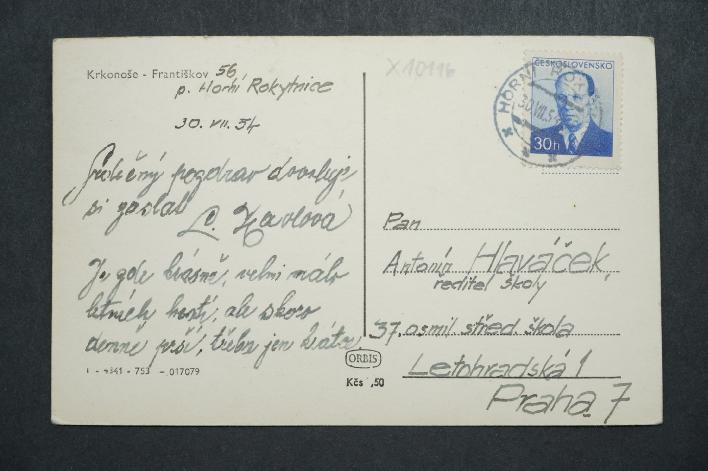 Pohlednice Krkonoše - Františkov x10116