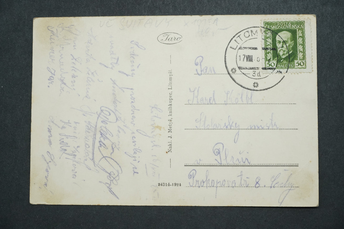 Postcard Litomyšl x10151