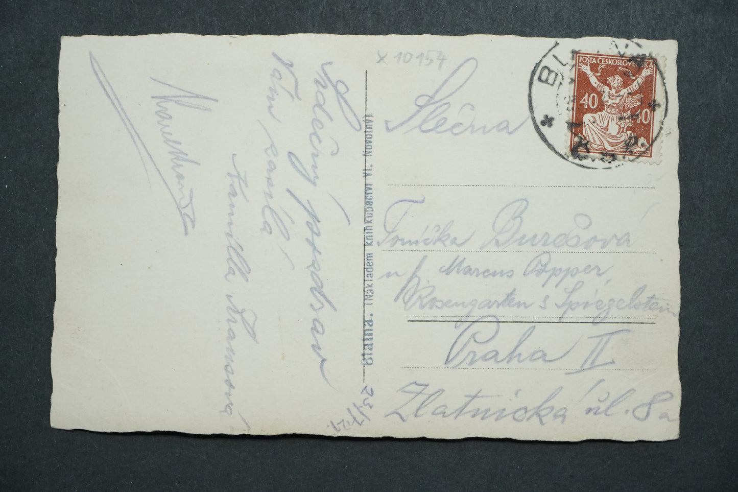 Postcard Blatná x10154