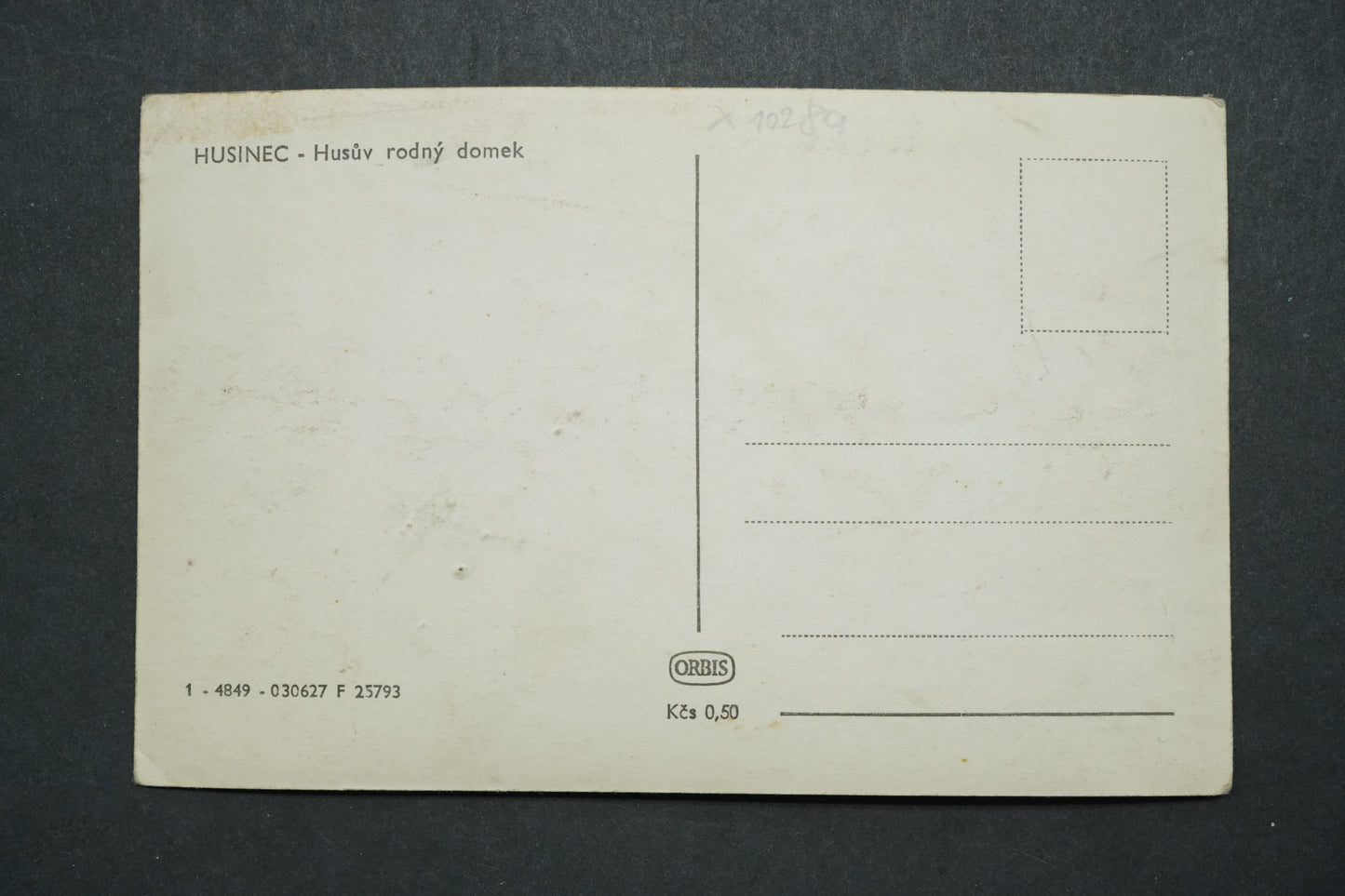 Pohlednice Husinec - Husův rodný domek x10289