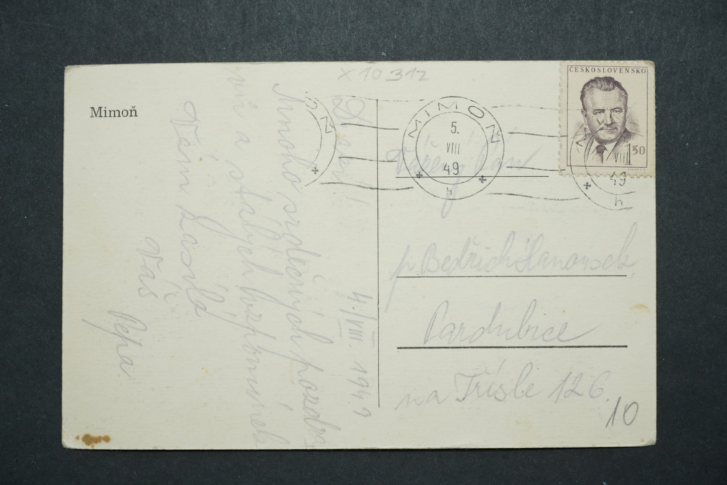 Postcard Mimoň x10312