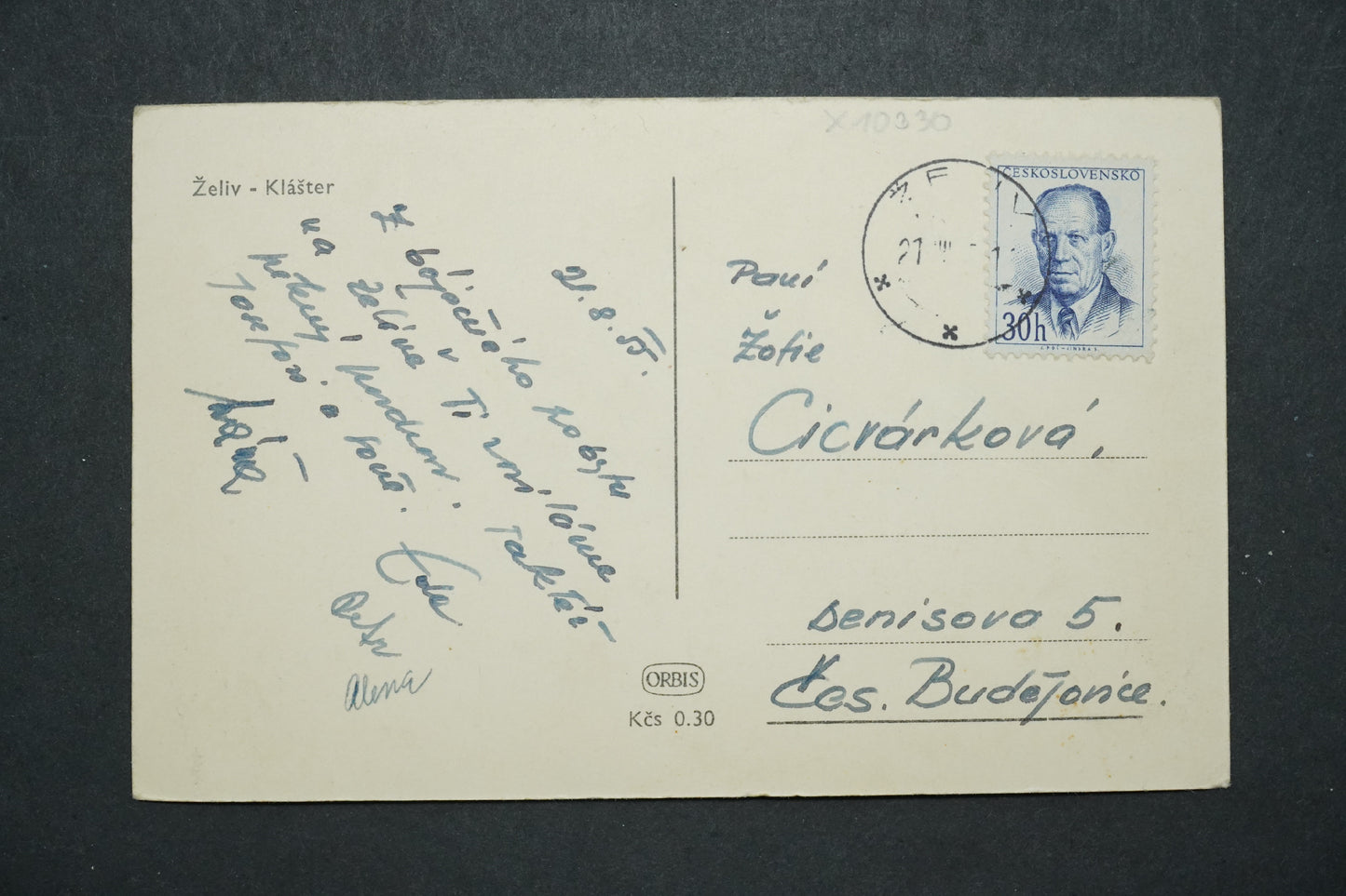 Pohlednice Želiv - klášter x10330