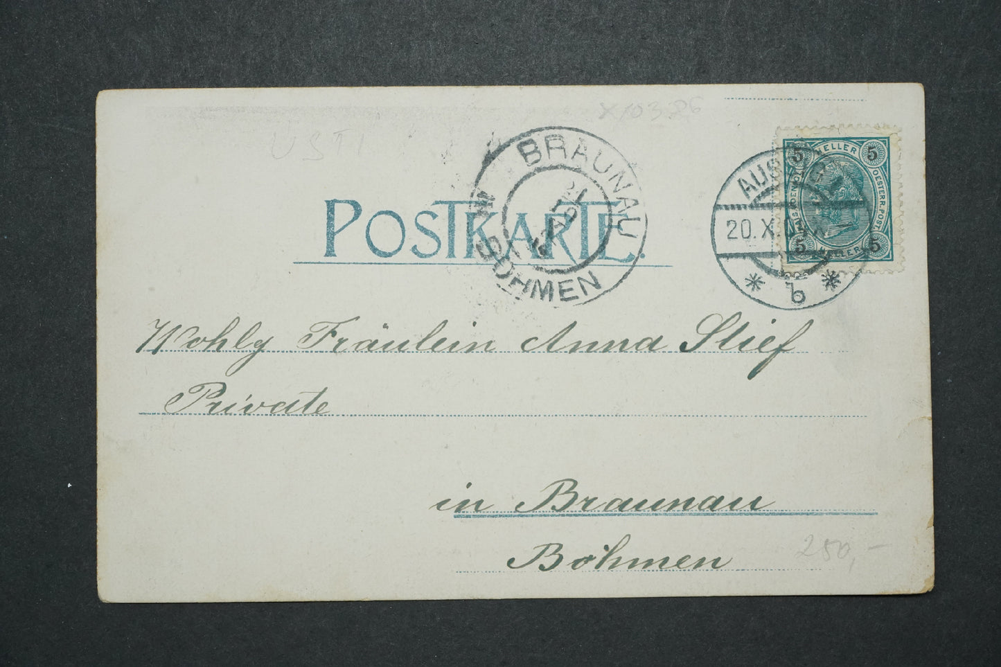 Postcard The Hungerstone in the Elbe x10386