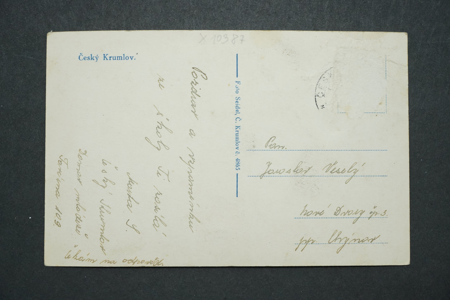 Postcard Cesky Krumlov x10387