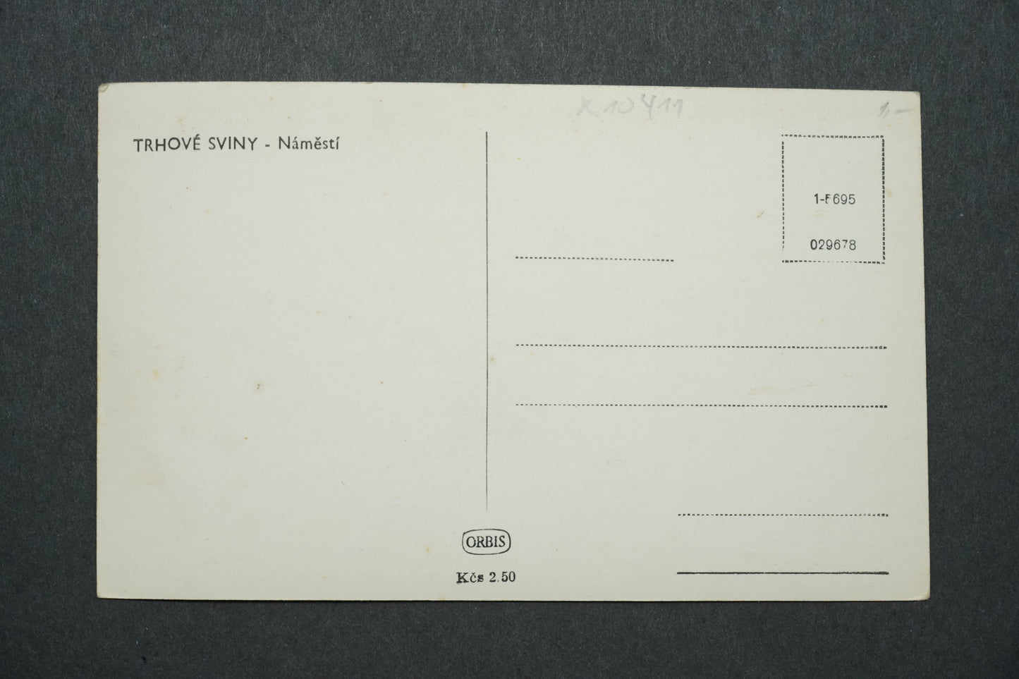 Postcard Trhové Sviny - Square x10411