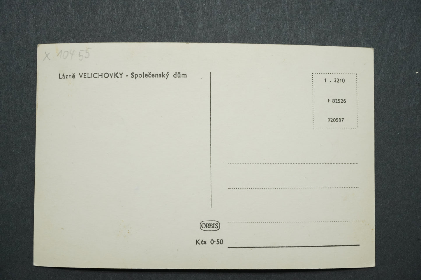 Pohlednice Lázně Velichovky - Společenský dům x10455