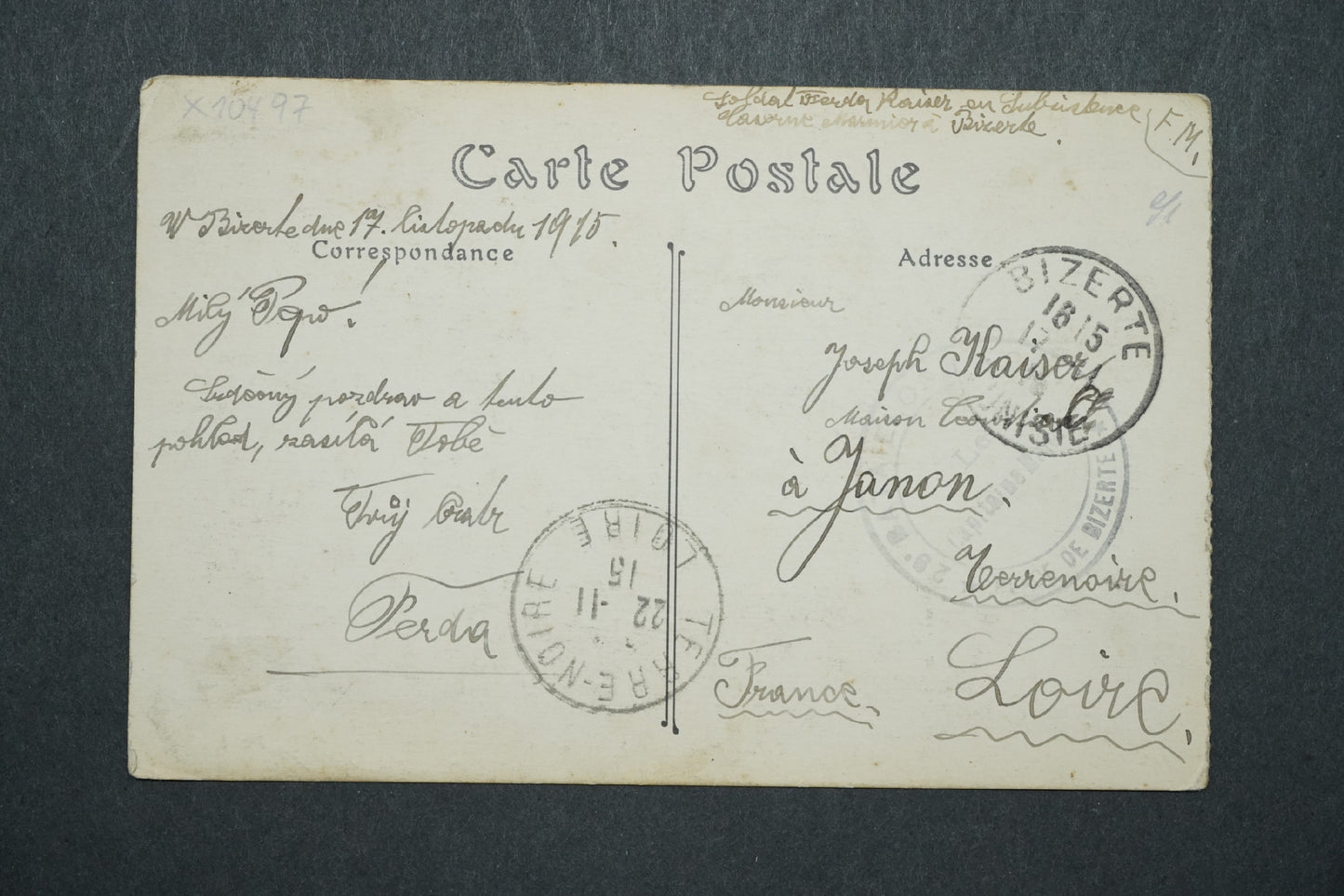 Pohlednice Bizerte - Rue des Forgerons x10497