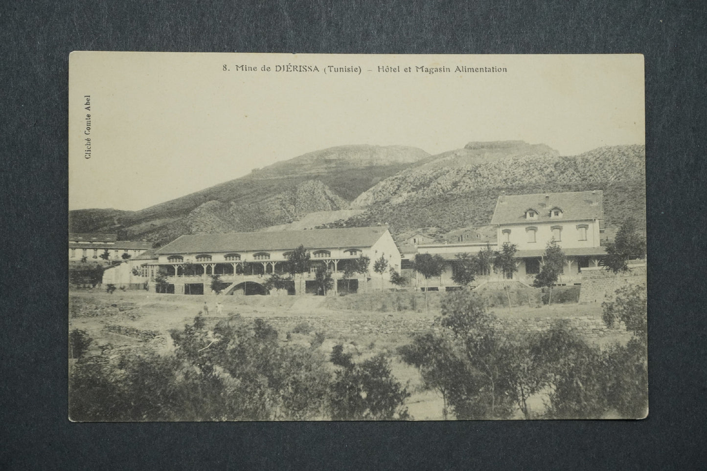 Pohlednice Mine de Djérissa Tunisie Hotel Megasin Alimentation x10547