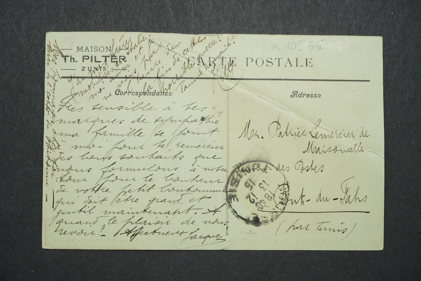 Pohlednice 50, Avenue Jules-Ferry - Tunis x10555