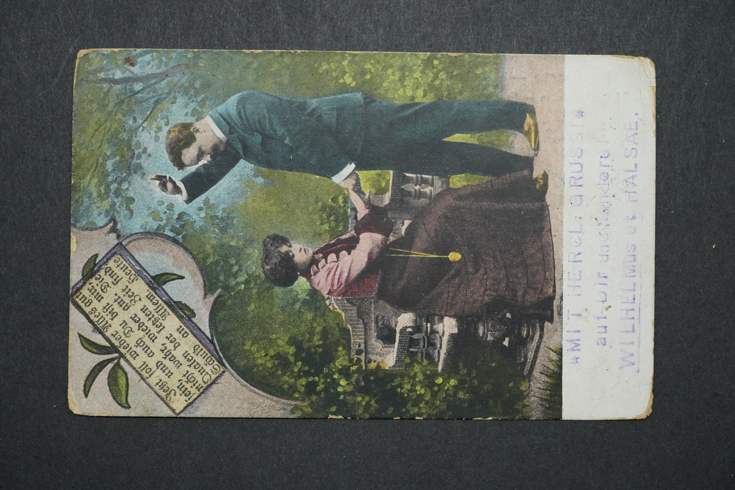Pohlednice Mit Hercl. Grussi auf Dir Und andere Wilhel Halsae x10586