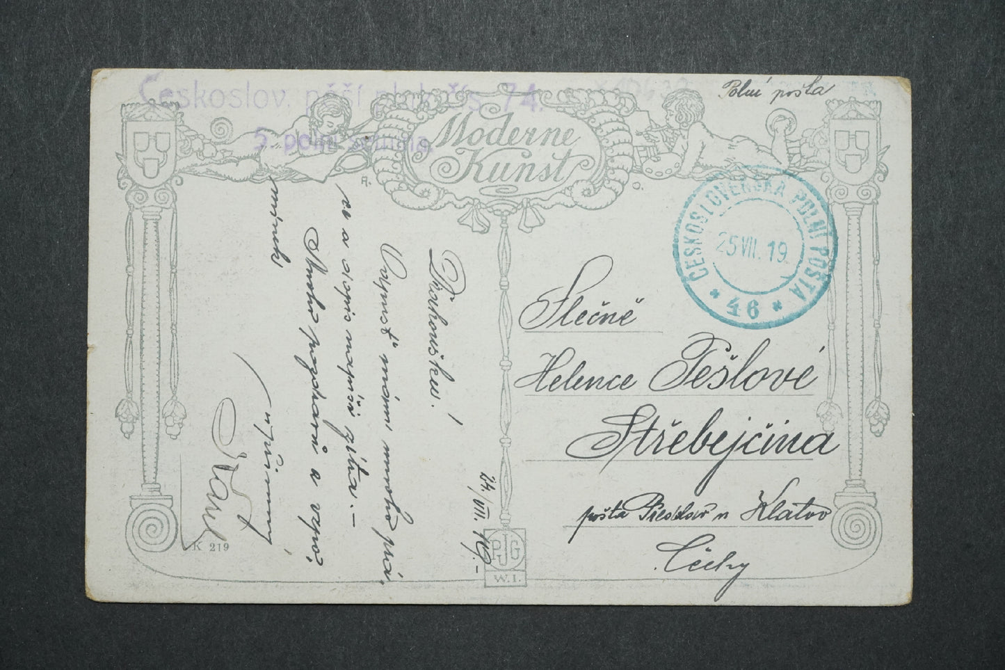 Pohlednice KARL M. SCHUTER - SONNIGER SÜDEN Pěší pluk 74 x10630