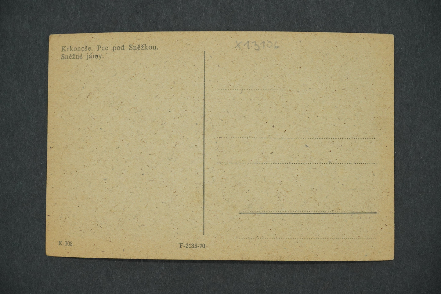 Postcard KRKONOSE PEC UNDER SNOW. SNOW MOUNTAINS (x13106)