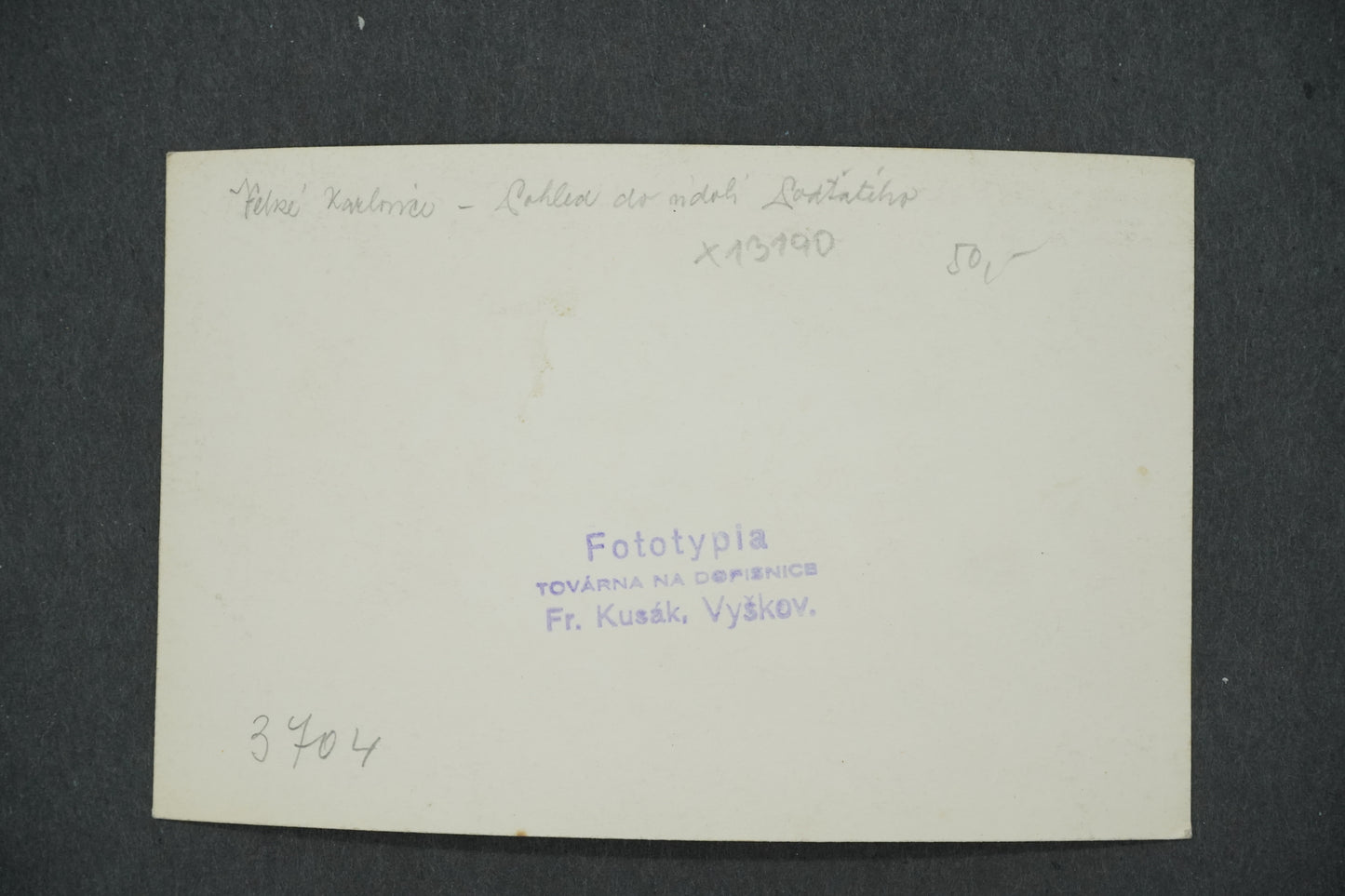 Pohlednice VELKÉ KARLOVICE - POHLED DO ÚDOLÍ (x13190)