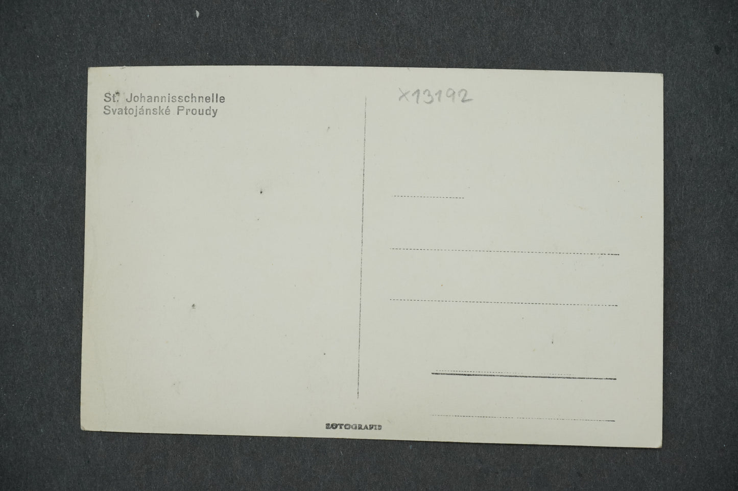 Pohlednice ST. JOHANNISSCHNELLE SVATOJÁNSKÉ PROUDY (x13192)