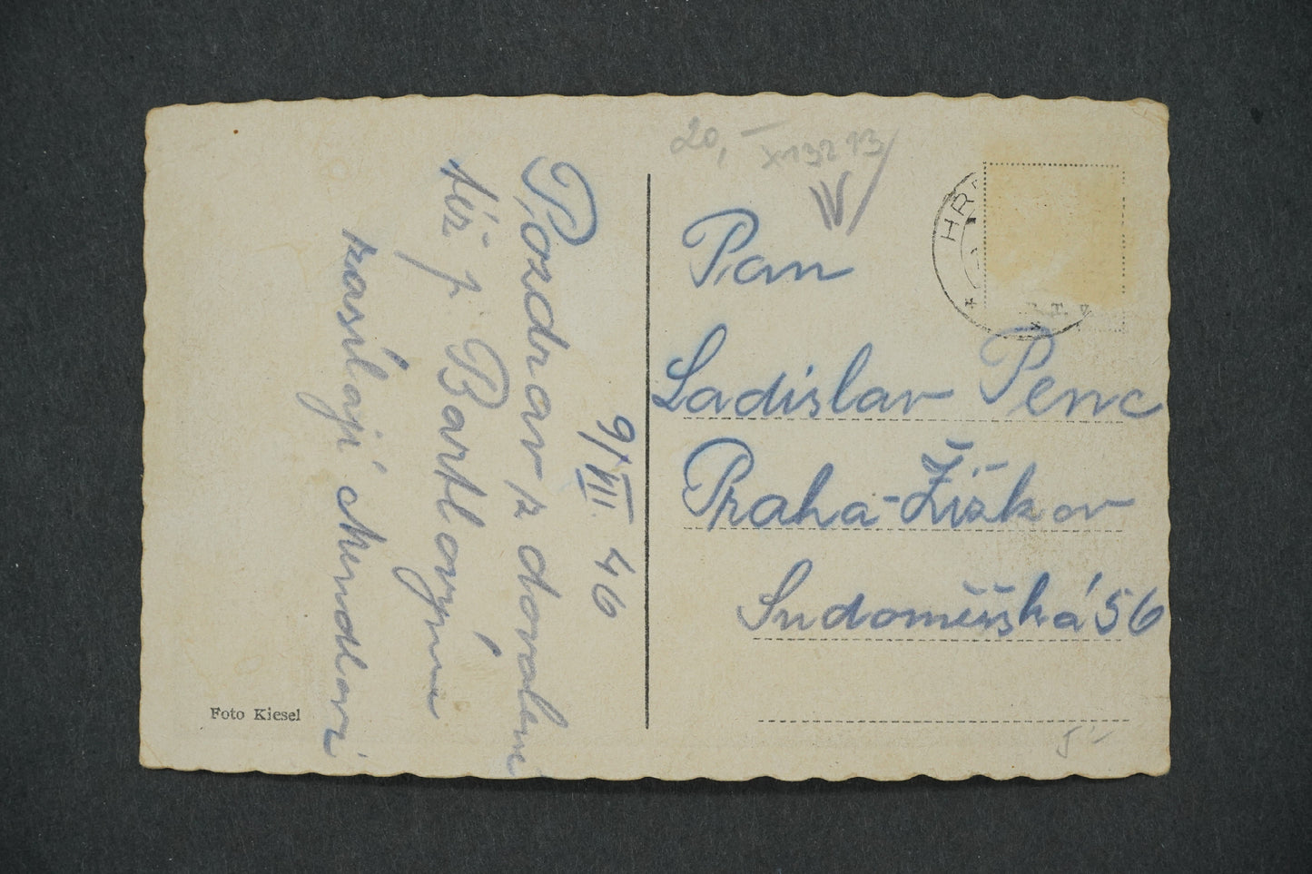 Postcard HŘENSKO NAD LABEM (x13213)