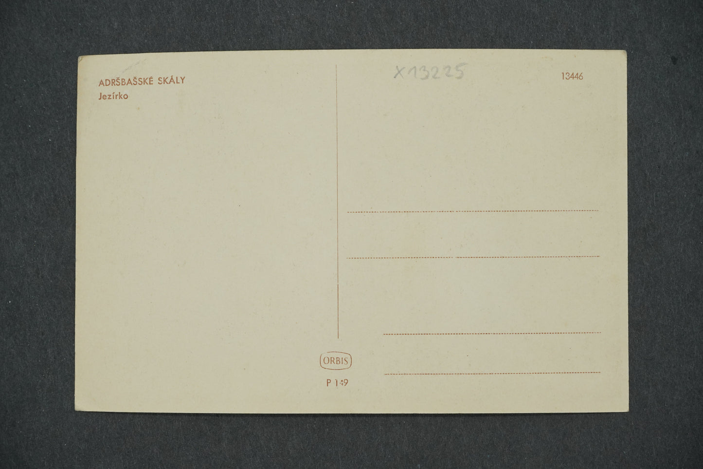Pohlednice ADRŠBAŠSKÉ SKÁLY JEZÍRKO (x13225)