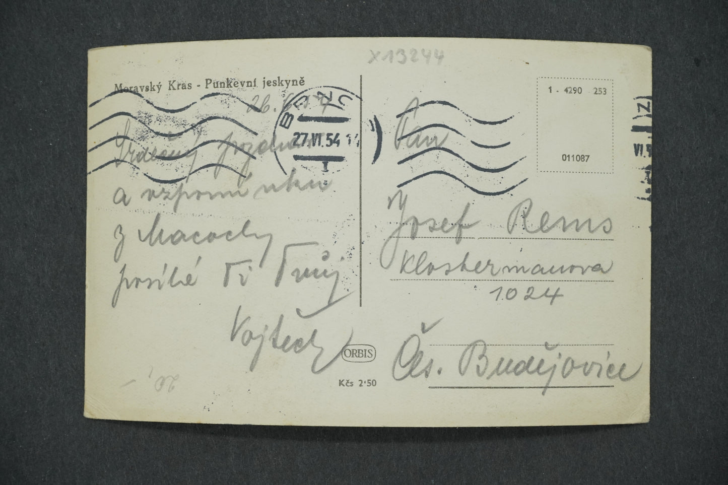 Postcard MORAVIAN KARST - PUNKEVNÍ CAVES (x13244)