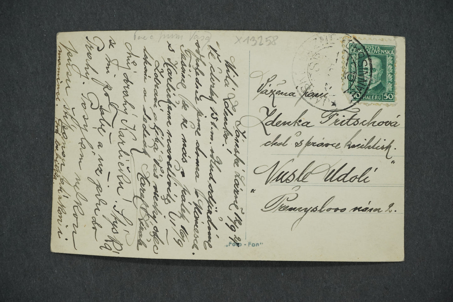 Postcard BOHEMIAN LANDSCAPE POTOK (x13258)